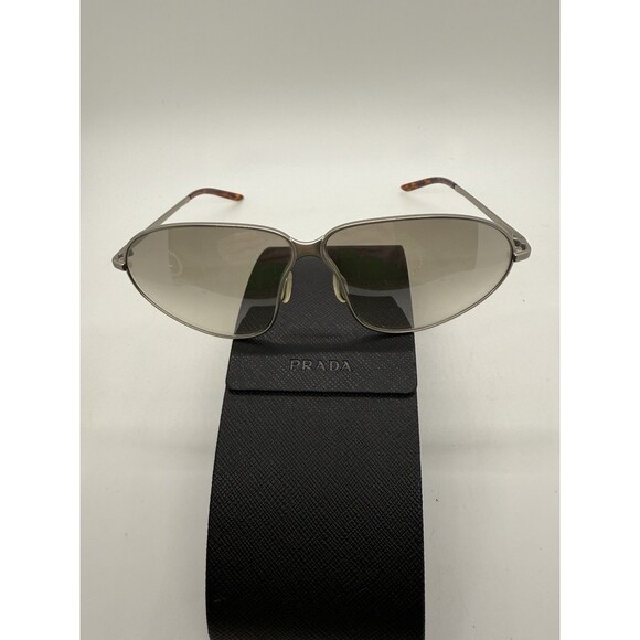 Prada Metal Eyeglass SPR62B Frame Matte Baltic Gunmetal 60 2AC-7A1 & Case $288 - Picture 1 of 11
